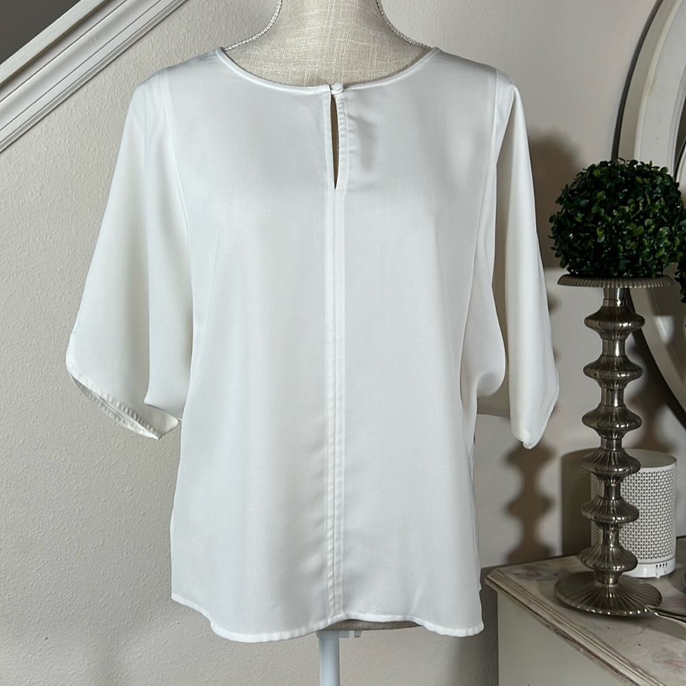 Loft S Cream Batwing Blouse